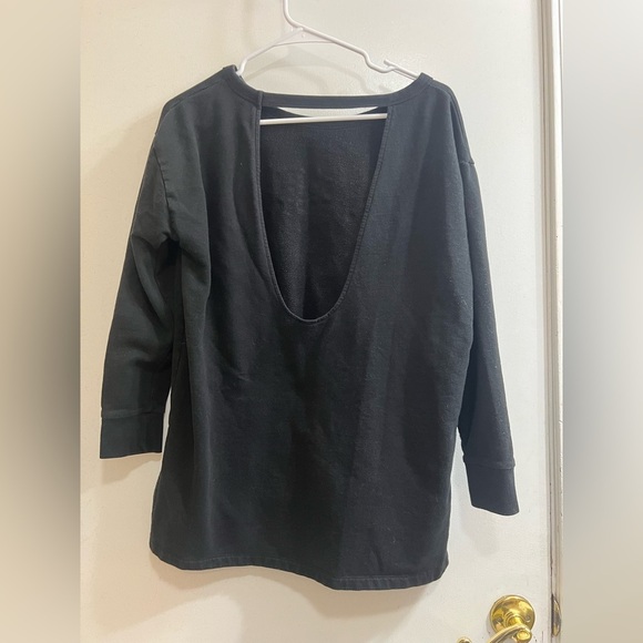 Black Crew Neck Sweater Relaxed Fit Victoria Sport - Picture 3 of 3